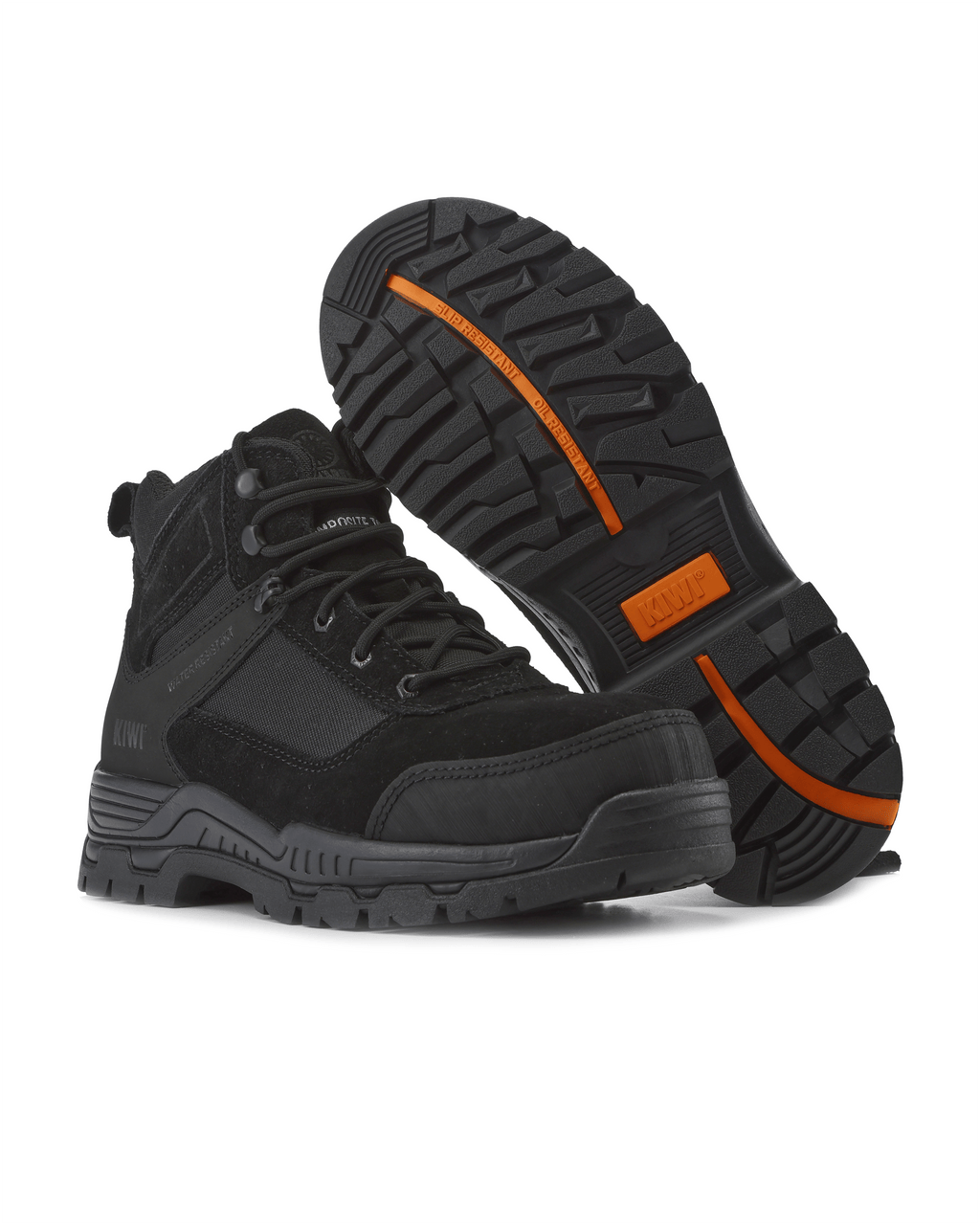 Kiwi Trek 5" Water-Resistant Composite Toe Work Boot – Black - MEM Supply Co.