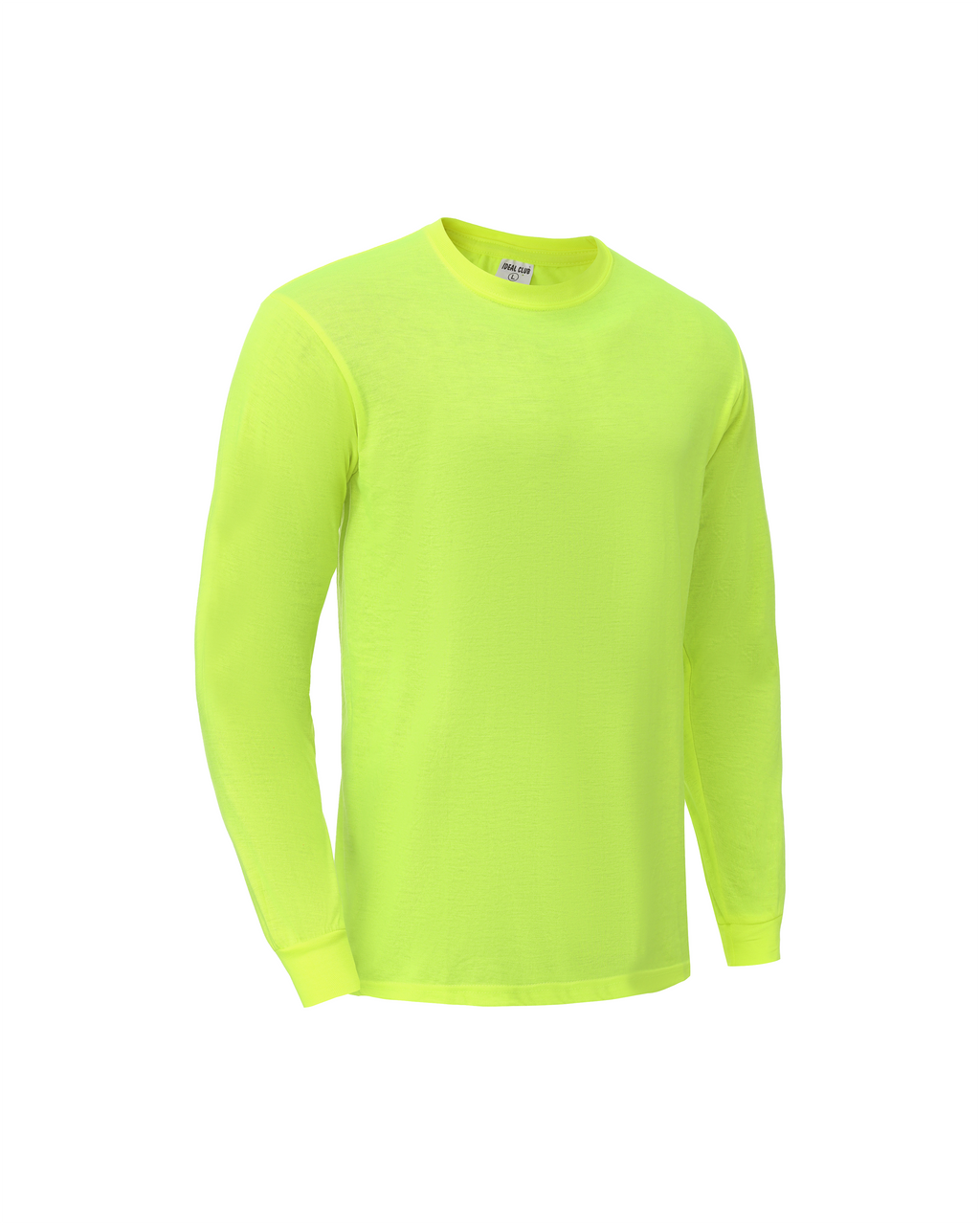 Ideal Club Cotton-Feel Neon Long Sleeve Hi-Vis Work Shirt