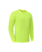 Ideal Club Cotton-Feel Neon Long Sleeve Hi-Vis Work Shirt