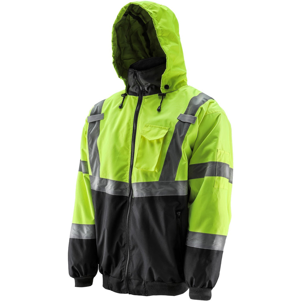 LIFT Safety Class 3 Waterproof Hi-Vis Bomber Jacket – Yellow - MEM Supply Co.