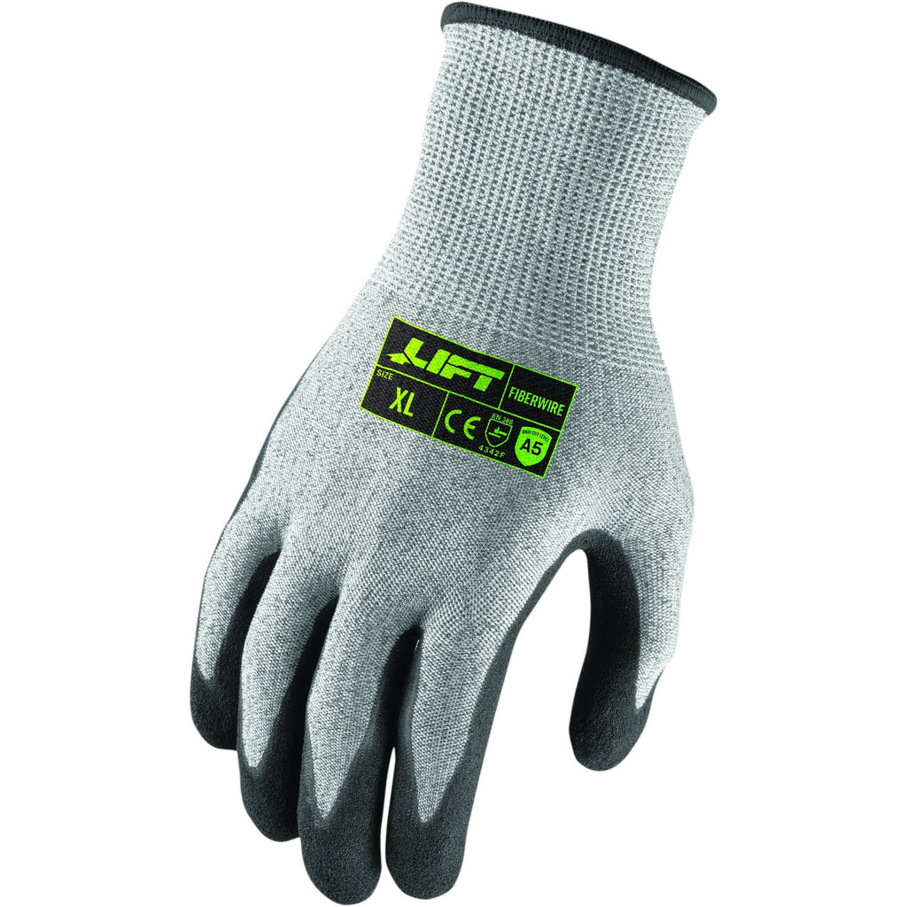 LIFT Safety FiberWire A5 Cut-Resistant Gloves – Nitrile Microfoam - MEM Supply Co.