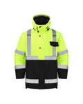 Kiwi Class 3 Quilt-Lined Water-Resistant Hi-Vis Safety Jacket – Neon