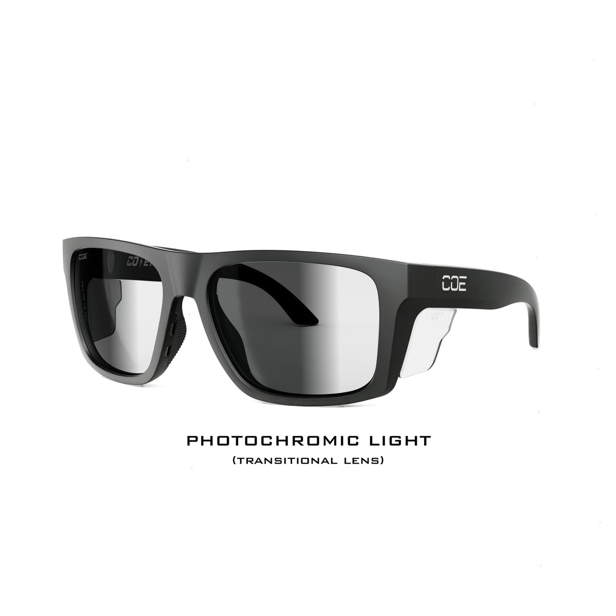 CO Eyewear Outrigger Z87+ Photochromic Safety Glasses - Matte Black