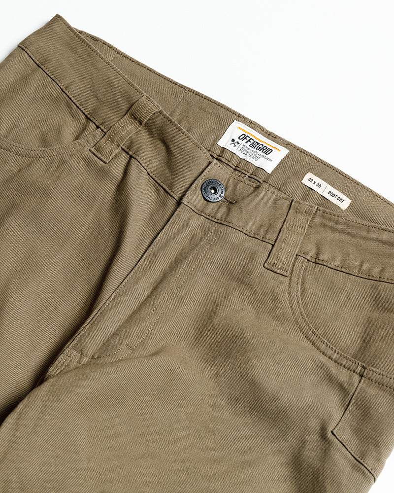Off The Grid Trailblazer Boot Cut Work Pants – Coyote