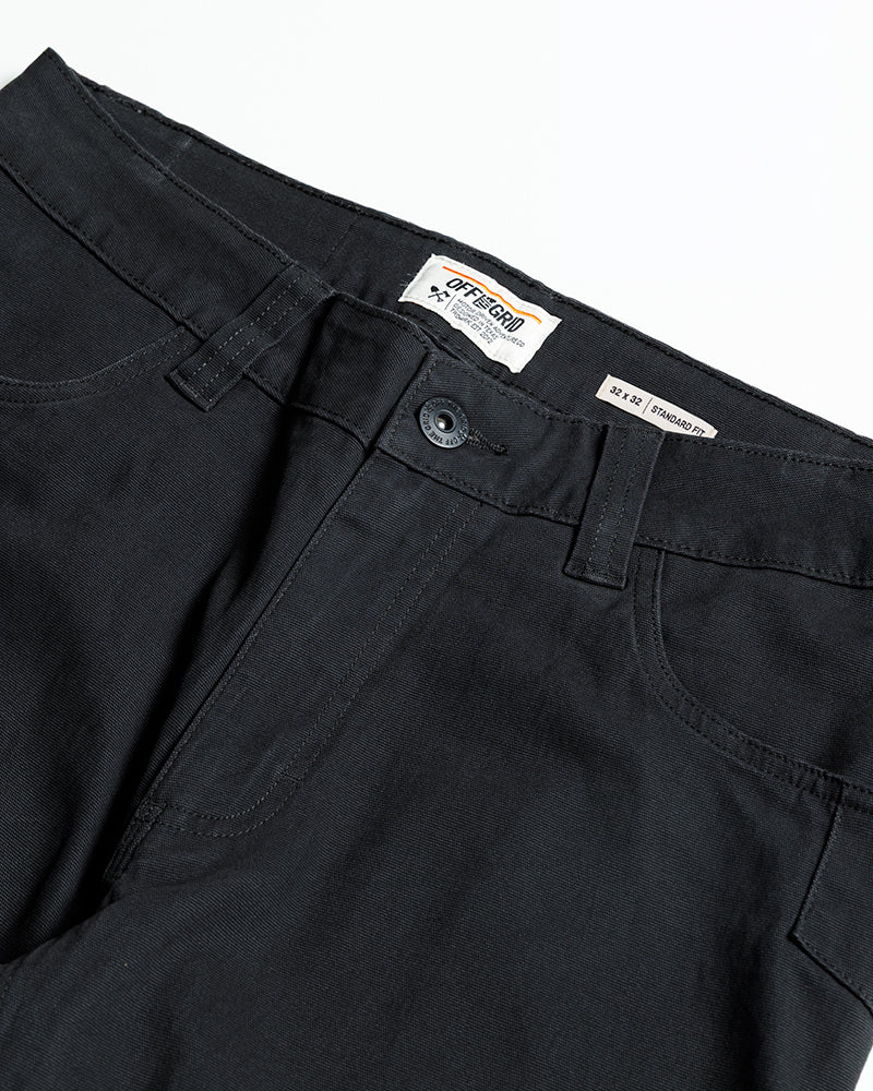 Off The Grid Trailblazer Standard Fit Work Pants – Black