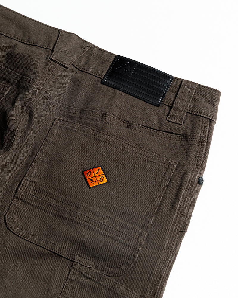 Off The Grid Trailblazer Standard Fit Work Pants – Dark Brown