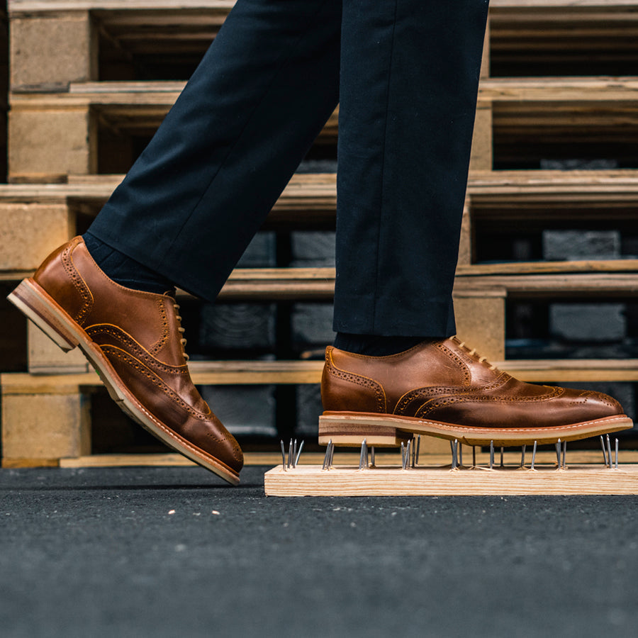 Proxon Pilot Steel Toe Oxford Work Shoe – Amber