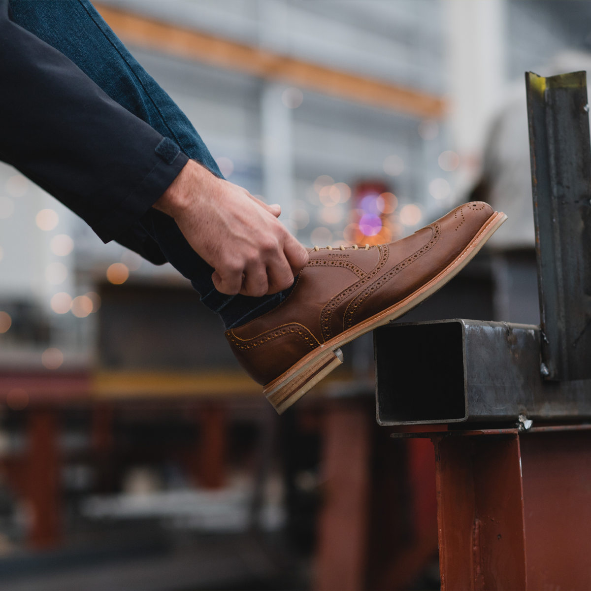 Proxon Pilot Steel Toe Oxford Work Shoe – Amber