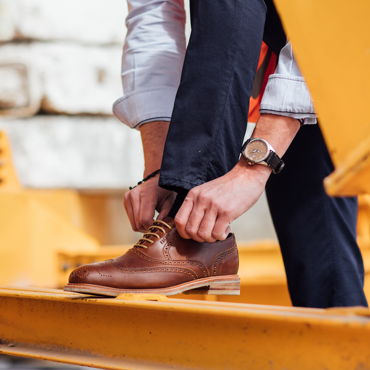 Proxon Pilot Steel Toe Oxford Work Shoe – Amber