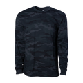 Independent Trading Co. Premium Black Camo Long-Sleeve T-Shirt