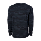 Independent Trading Co. Premium Black Camo Long-Sleeve T-Shirt