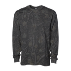 Independent Trading Co. Premium Darkwood Tree Camo Long-Sleeve T-Shirt