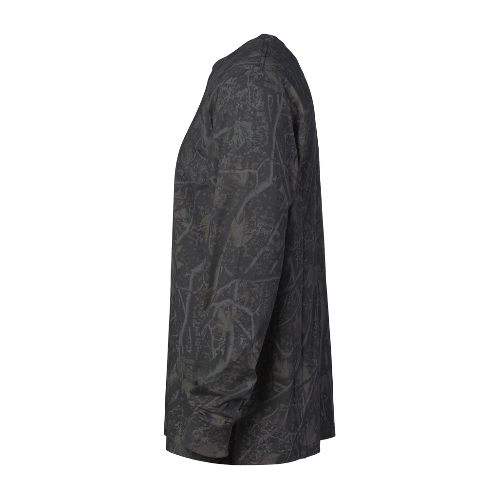 Independent Trading Co. Premium Darkwood Tree Camo Long-Sleeve T-Shirt