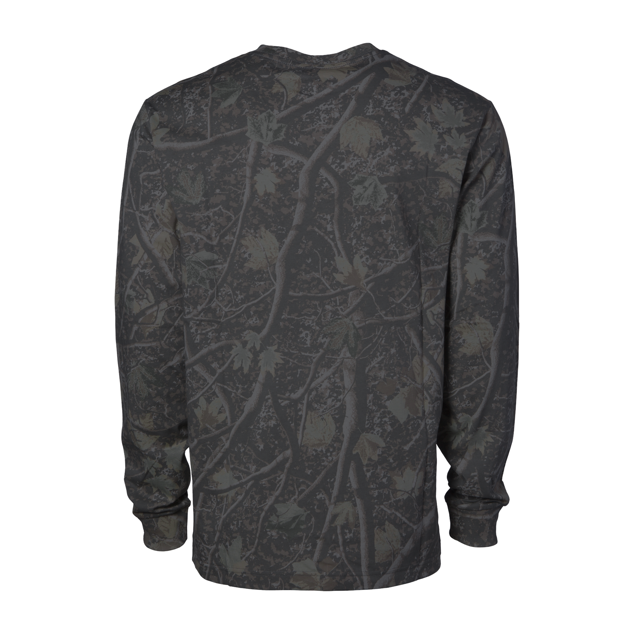 Independent Trading Co. Premium Darkwood Tree Camo Long-Sleeve T-Shirt