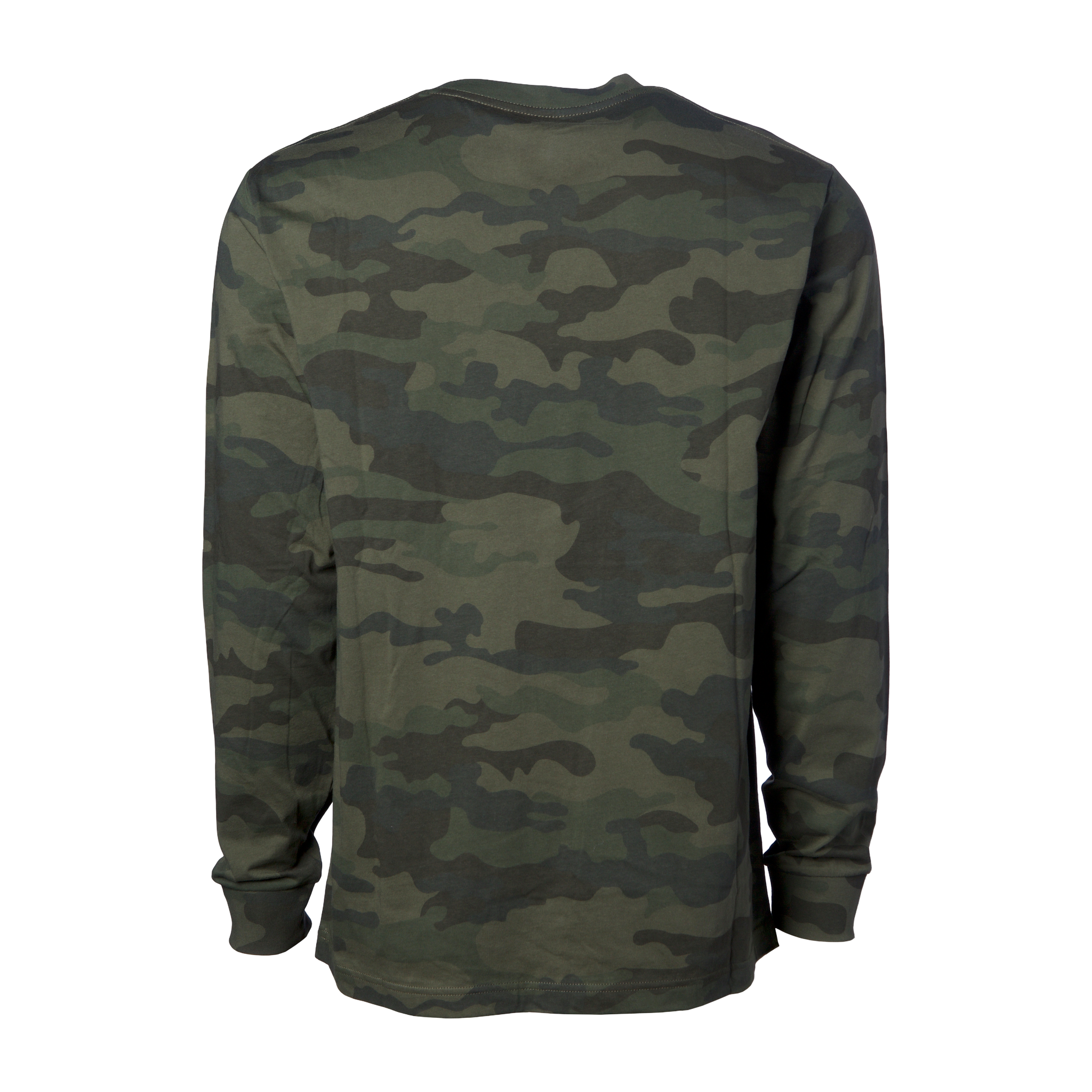 Independent Trading Co. Premium Forest Camo Long-Sleeve T-Shirt