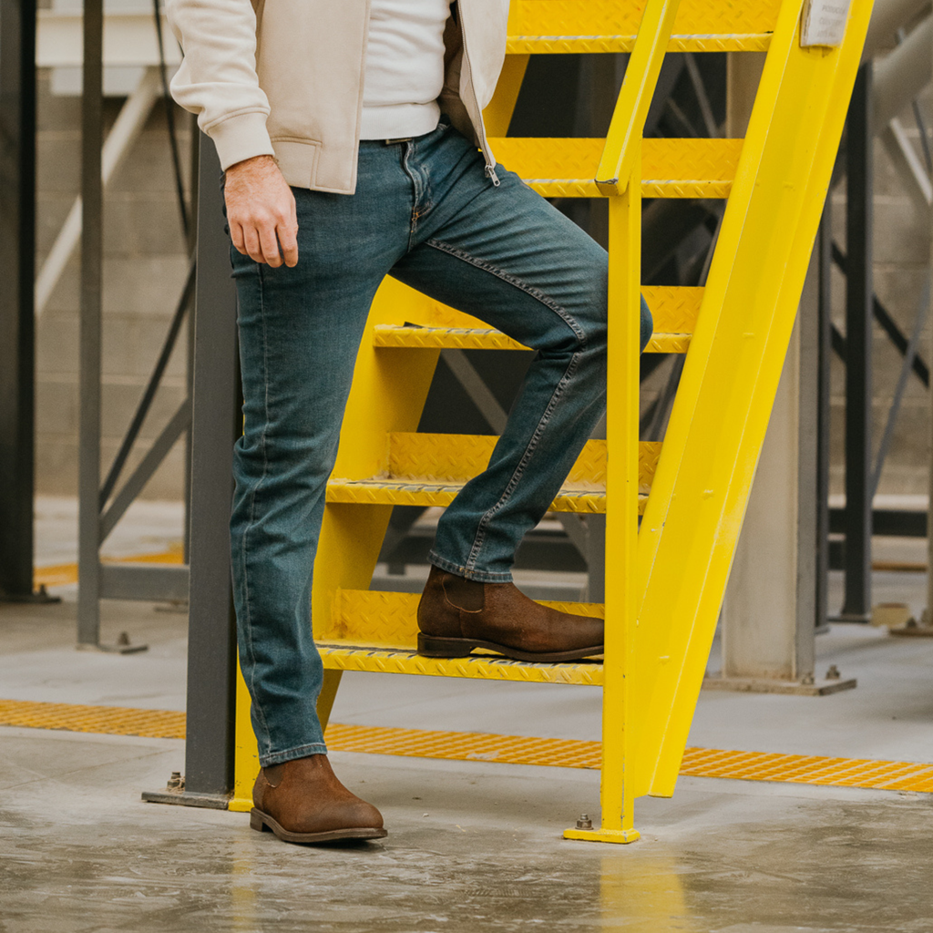 Proxon Bronx Steel Toe Chelsea Work Boot – Moka