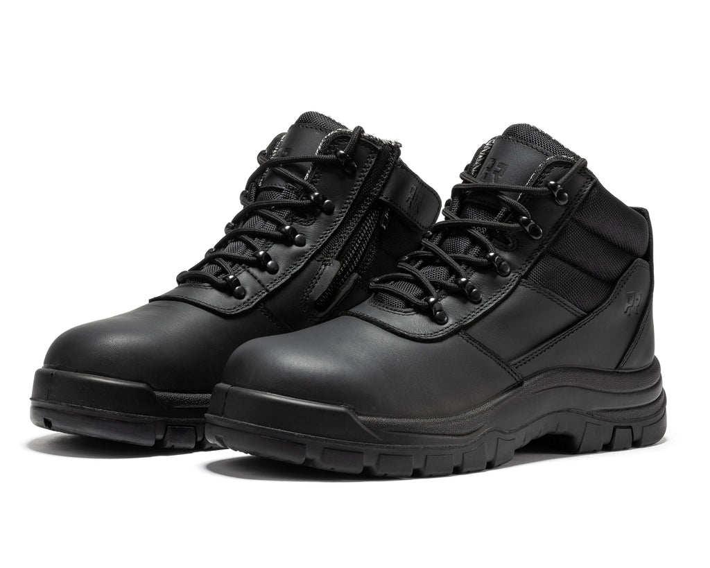RockRooster Avalon 6" Side-Zip Composite Toe Work Boot – Black - MEM Supply Co.