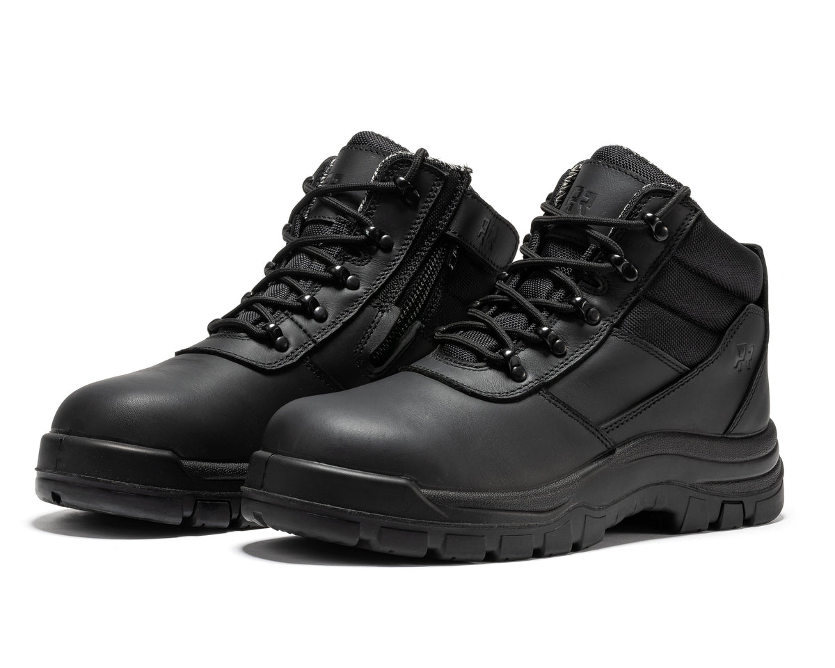 RockRooster Avalon 6" Side-Zip Composite Toe Work Boot – Black - MEM Supply Co.
