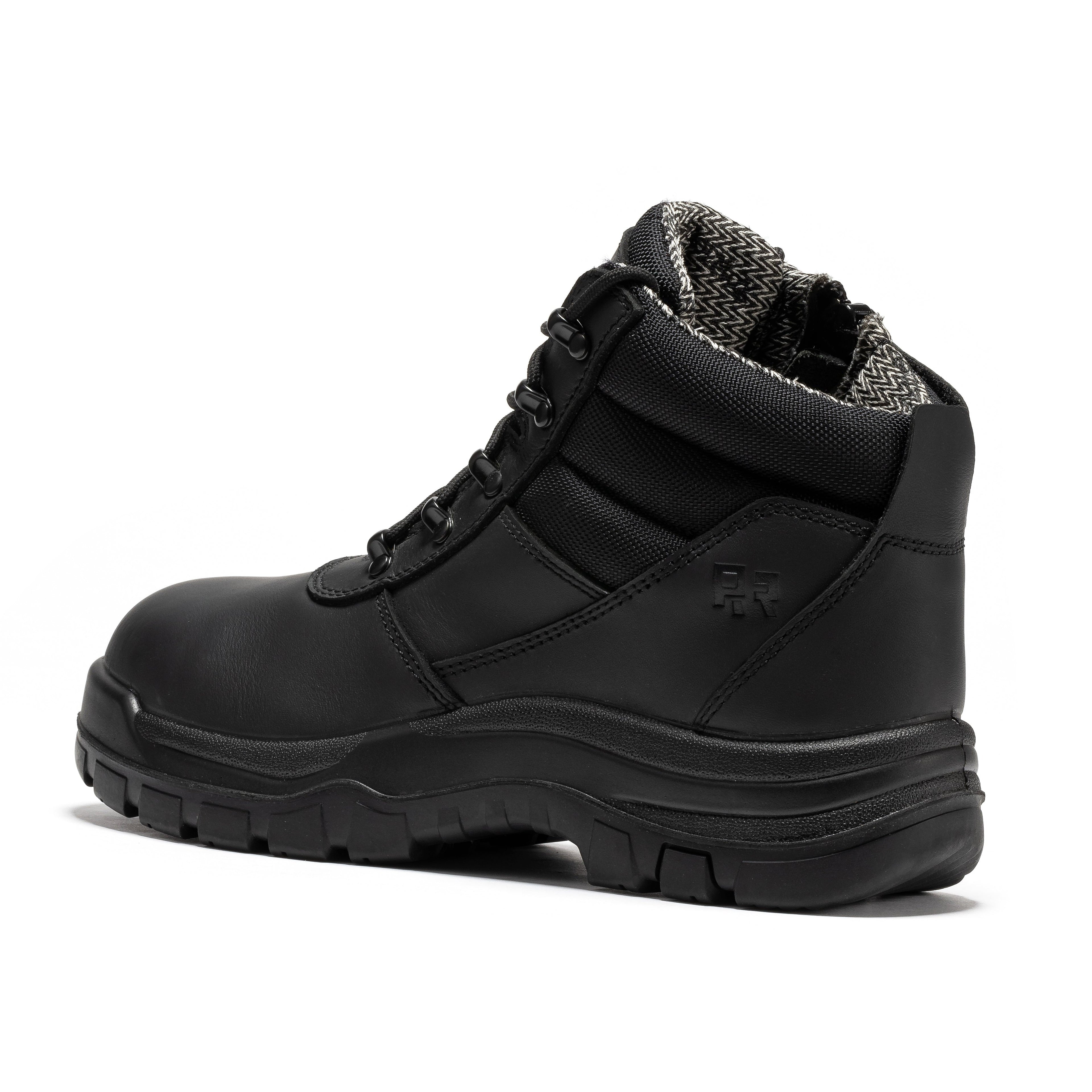 RockRooster Avalon 6" Side-Zip Composite Toe Work Boot – Black - MEM Supply Co.