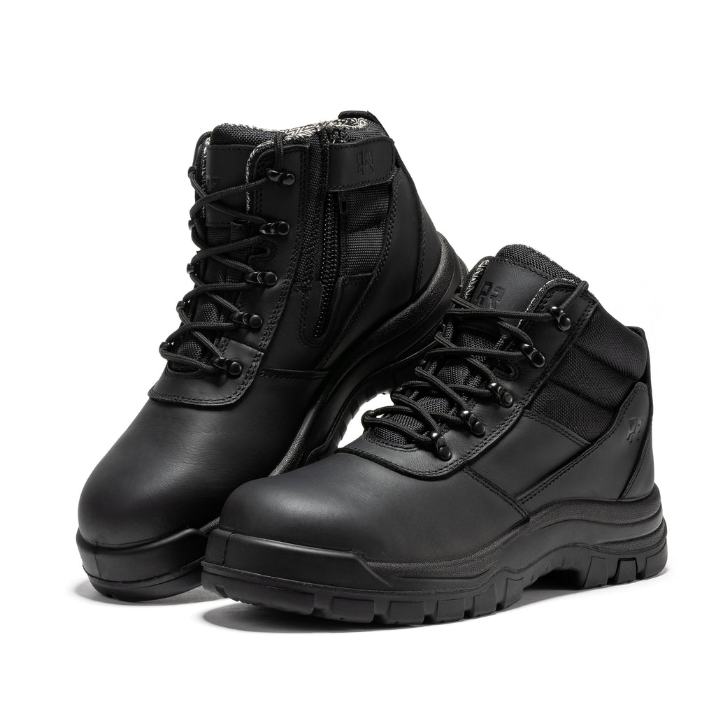 RockRooster Avalon 6" Side-Zip Composite Toe Work Boot – Black - MEM Supply Co.