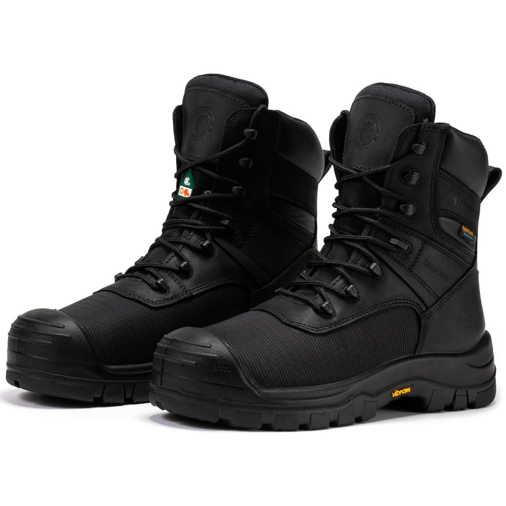 RockRooster Beaufort 8" Waterproof Composite Toe Work Boot – Black - MEM Supply Co.