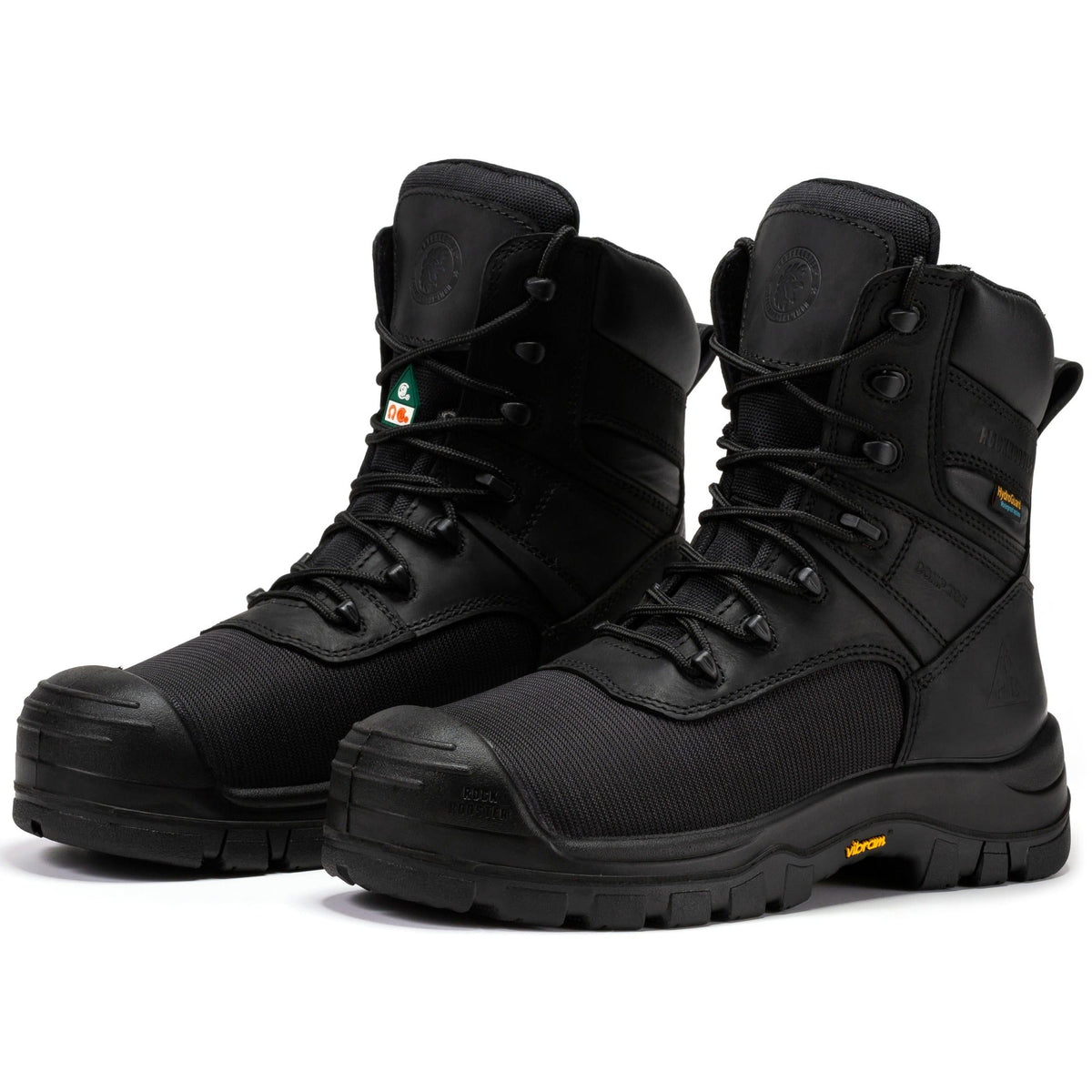 RockRooster Beaufort 8" Waterproof Composite Toe Work Boot – Black - MEM Supply Co.