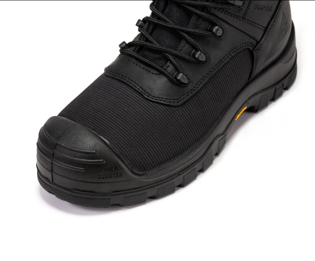 RockRooster Beaufort 8" Waterproof Composite Toe Work Boot – Black - MEM Supply Co.
