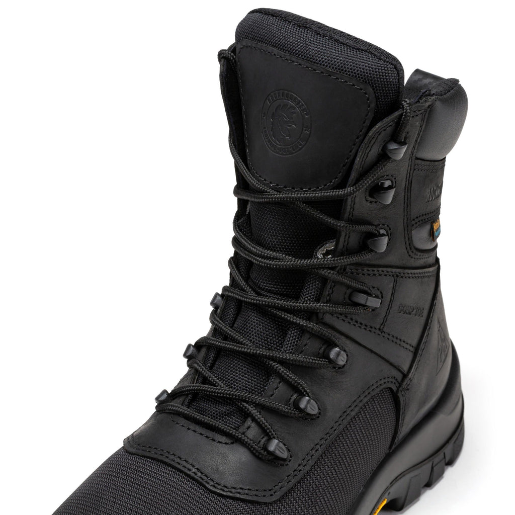 RockRooster Beaufort 8" Waterproof Composite Toe Work Boot – Black - MEM Supply Co.