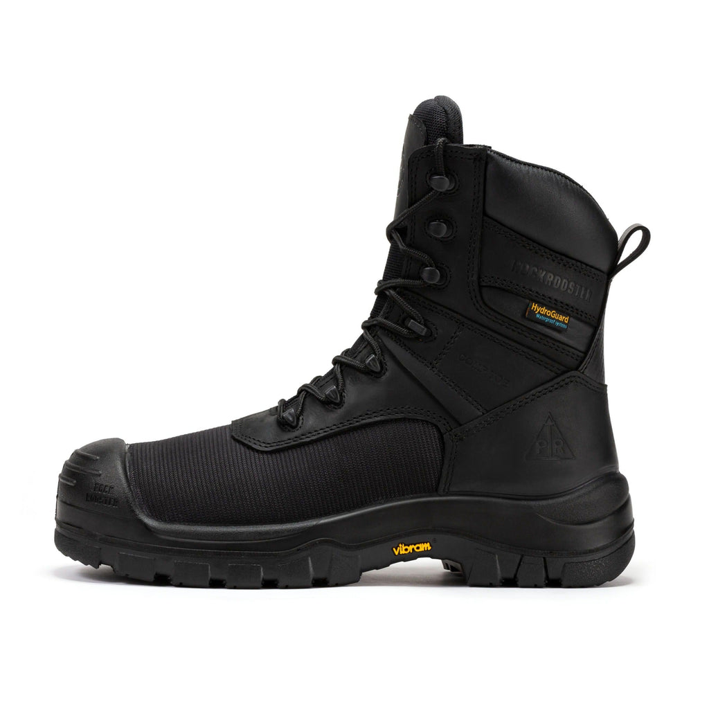 RockRooster Beaufort 8" Waterproof Composite Toe Work Boot – Black - MEM Supply Co.