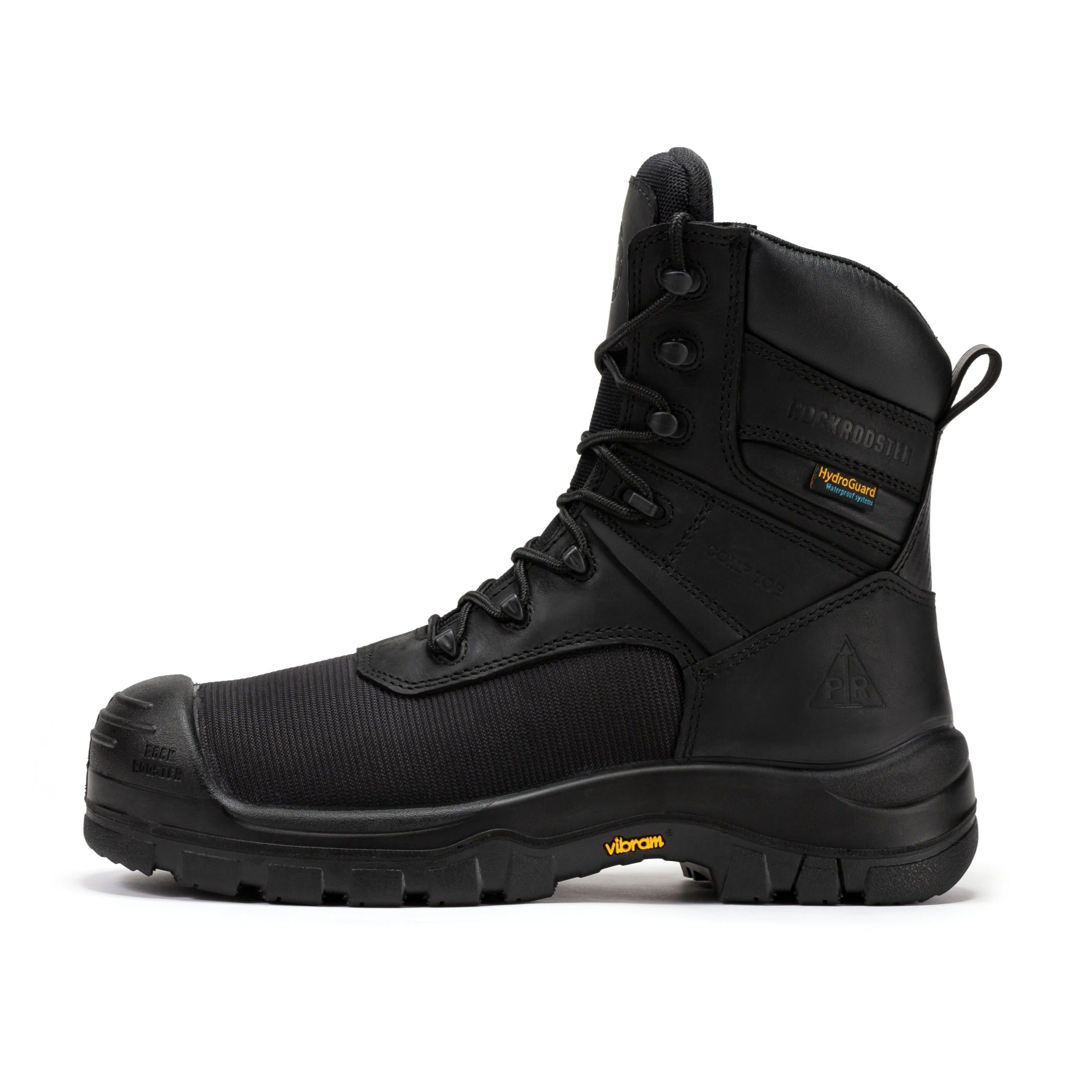 RockRooster Beaufort 8" Waterproof Composite Toe Work Boot – Black - MEM Supply Co.