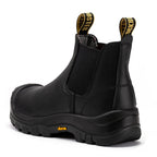 RockRooster Beaufort 6" Pull-On Composite Toe Work Boot – Black – Wide Fit
