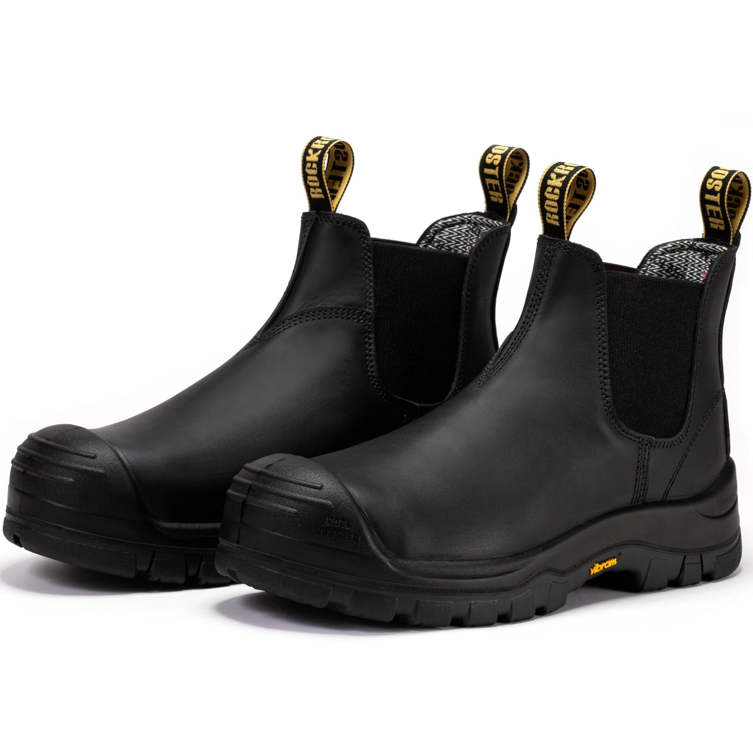 RockRooster Beaufort 6" Pull-On Composite Toe Work Boot – Black