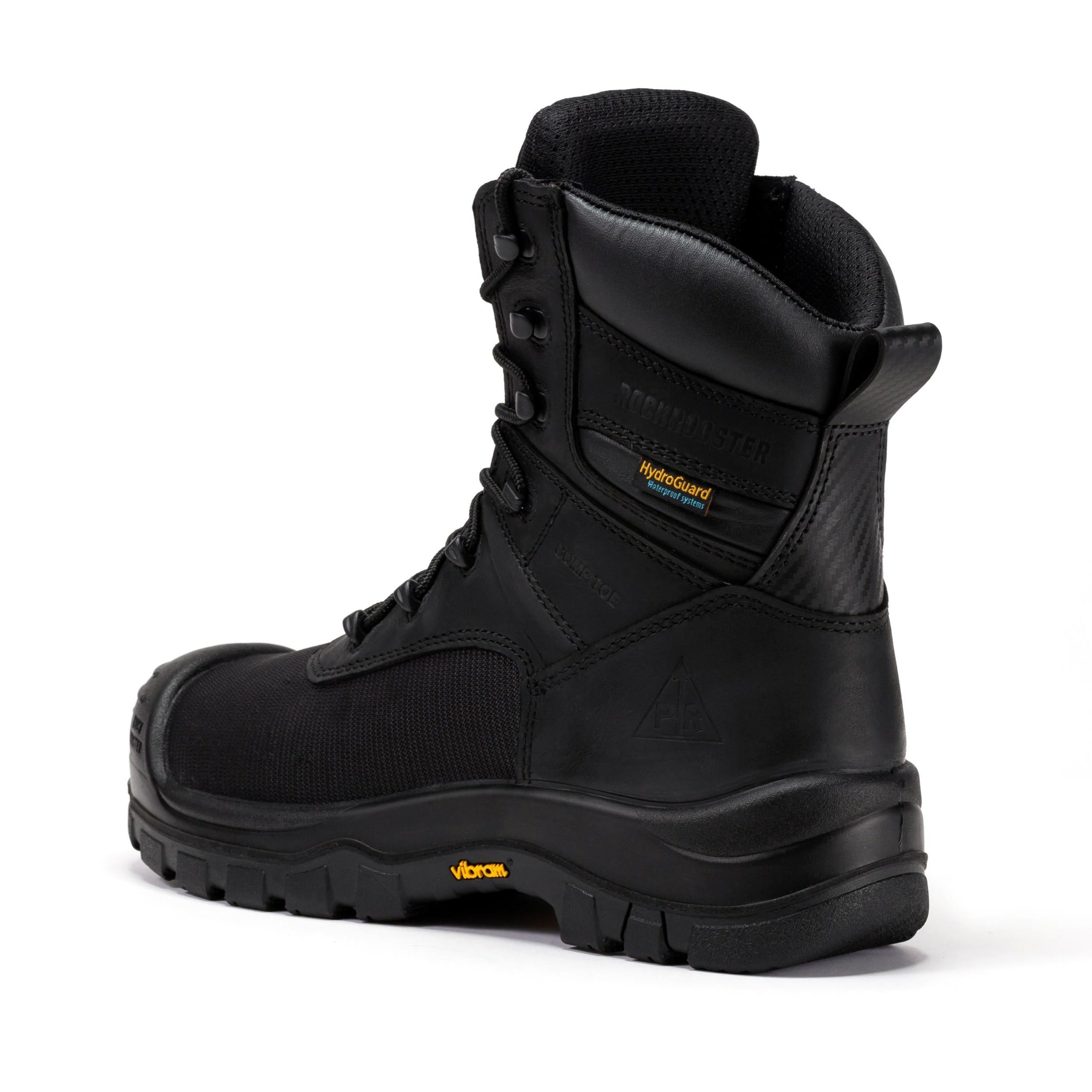 RockRooster Beaufort 8" Waterproof Composite Toe Work Boot – Black