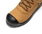 RockRooster Beaufort 8" Waterproof Composite Toe Work Boot – Brown – Wide Fit