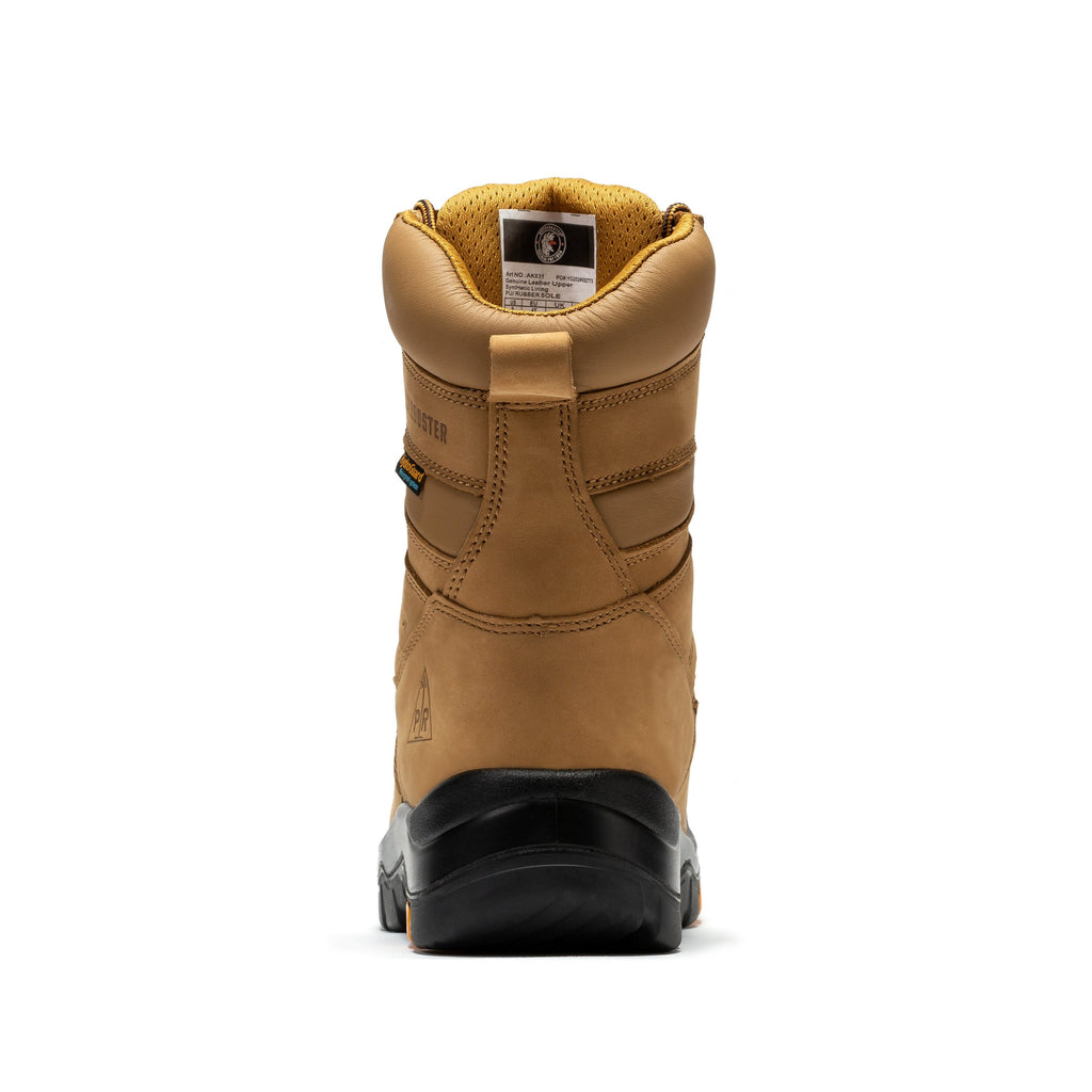 RockRooster Beaufort 8" Waterproof Composite Toe Work Boot – Brown – Wide Fit