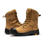RockRooster Beaufort 8" Waterproof Composite Toe Work Boot – Brown – Wide Fit