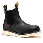 RockRooster Capitola 6" Wedge Work Boot – Black – Wide Fit