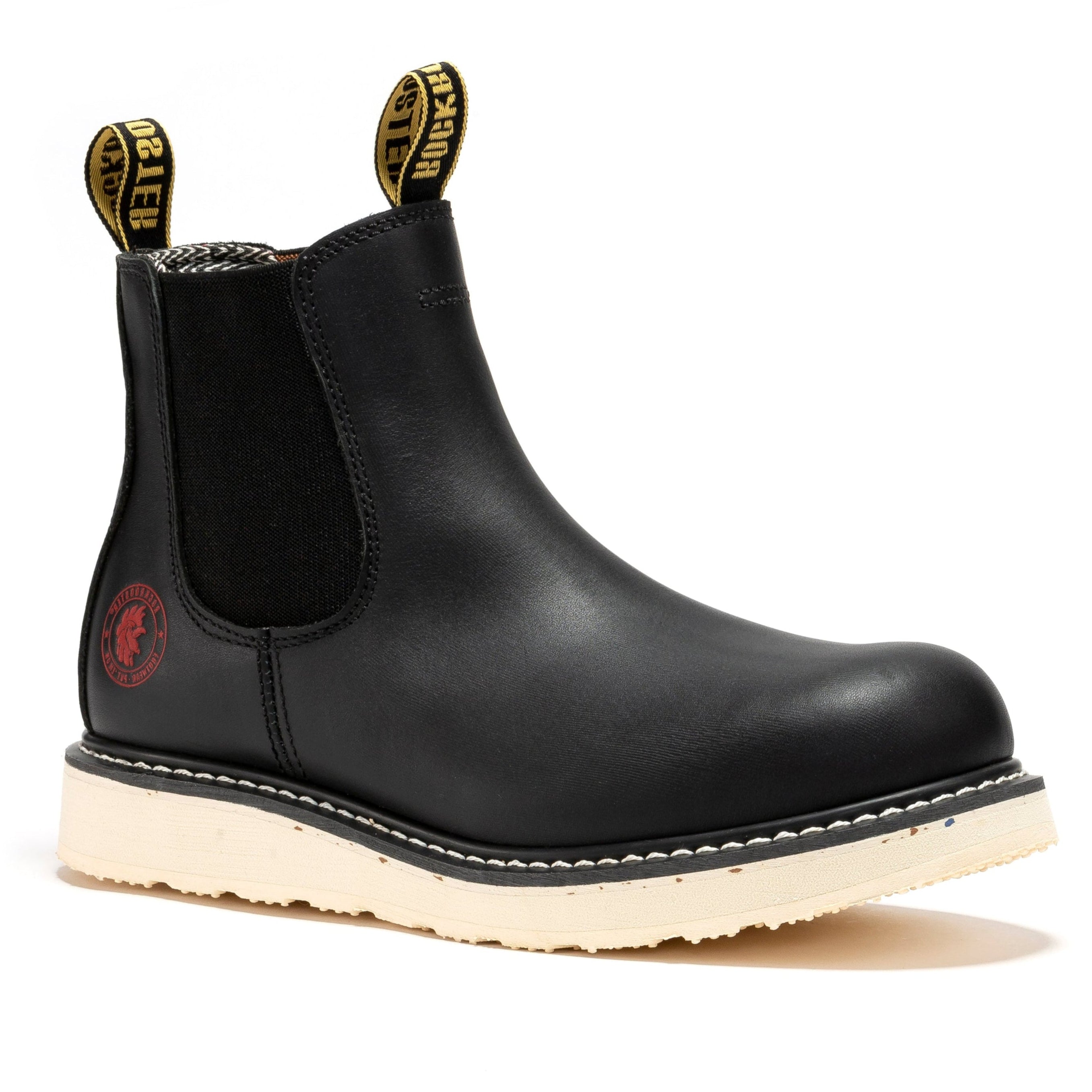 RockRooster Capitola 6" Steel Toe Wedge Work Boot – Black