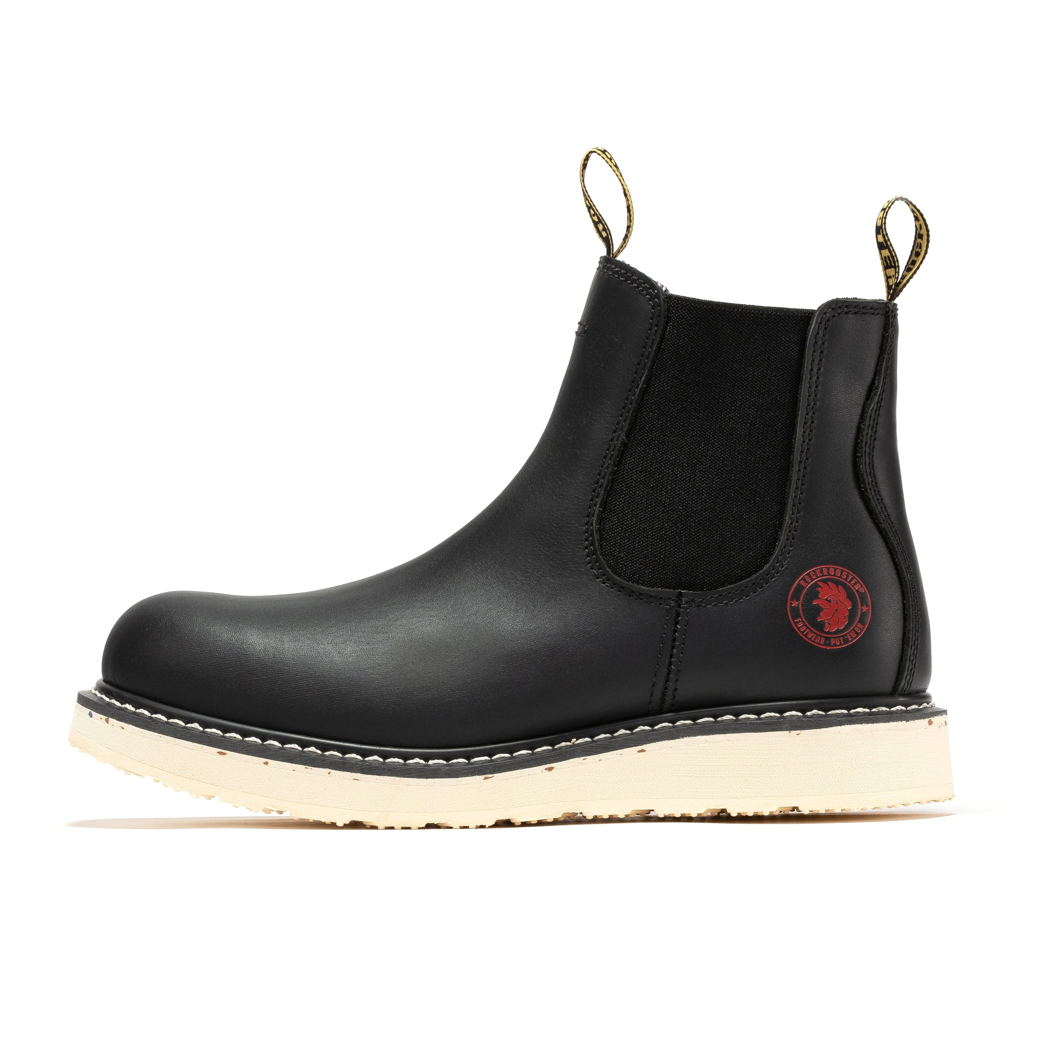 RockRooster Capitola 6" Steel Toe Wedge Work Boot – Black