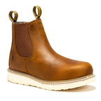 RockRooster Capitola 6" Wedge Work Boot – Brown – Wide Fit