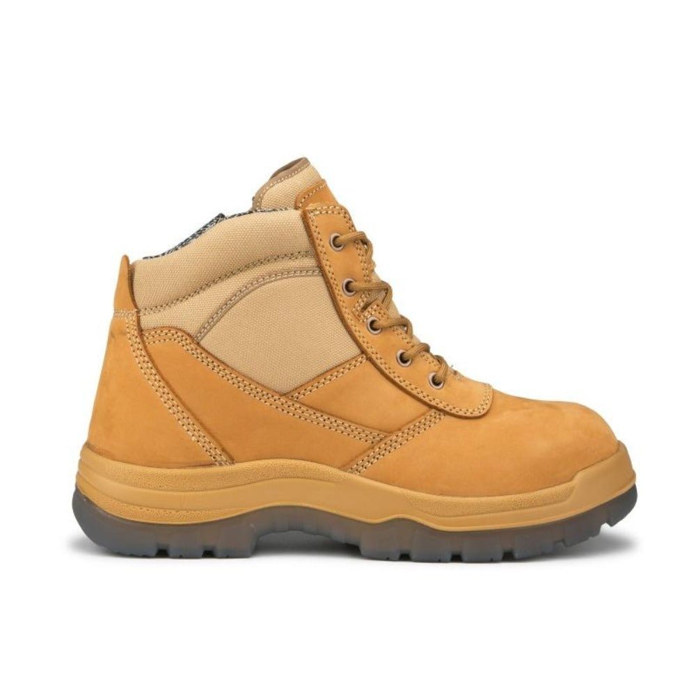 RockRooster Cortez 6" Side-Zip Steel Toe Work Boot – Tan - MEM Supply Co.