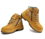 RockRooster Cortez 6" Side-Zip Steel Toe Work Boot – Tan - MEM Supply Co.