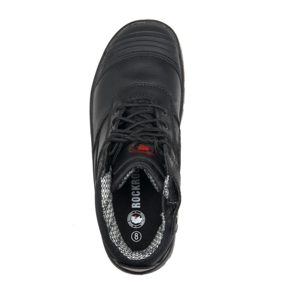 RockRooster Crisson 6" Side-Zip Steel Toe Work Boot – Black - MEM Supply Co.