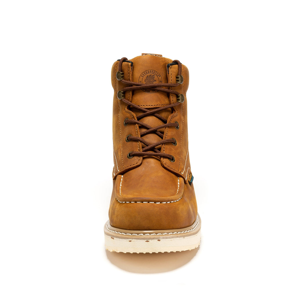 RockRooster Edgewood 6" Waterproof Steel Toe Wedge Work Boot – Brown - MEM Supply Co.