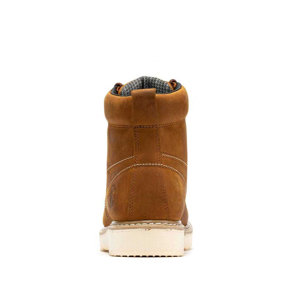 RockRooster Edgewood 6" Waterproof Steel Toe Wedge Work Boot – Brown - MEM Supply Co.
