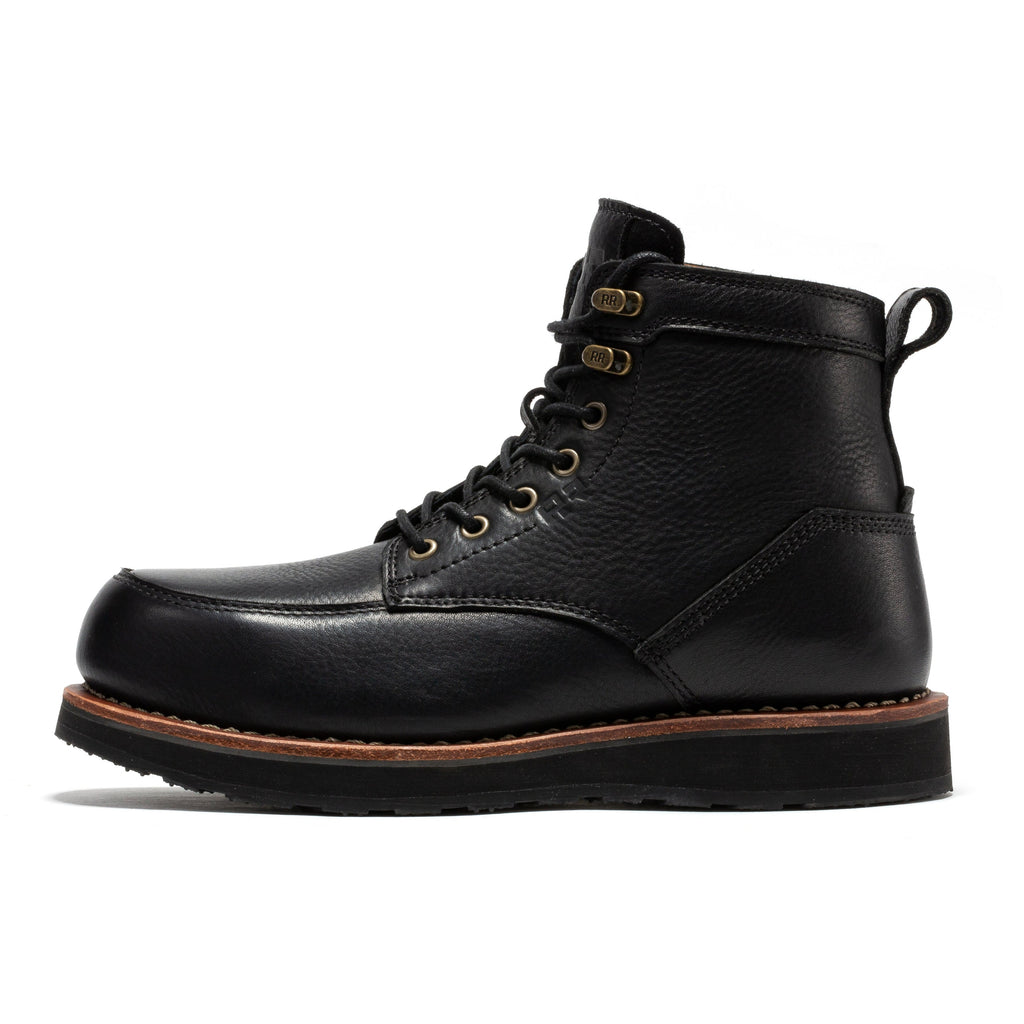 RockRooster Edgewood 6" Steel Toe Wedge Work Boot – Black