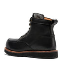 RockRooster Edgewood 6" Steel Toe Wedge Work Boot – Black – Wide Fit