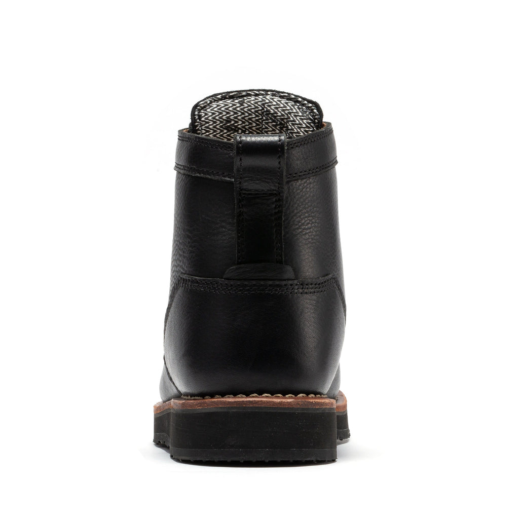 RockRooster Edgewood 6" Steel Toe Wedge Work Boot – Black
