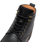 RockRooster Edgewood 6" Steel Toe Wedge Work Boot – Black – Wide Fit