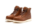 RockRooster Edgewood 6" Steel Toe Wedge Work Boot – Black – Wide Fit